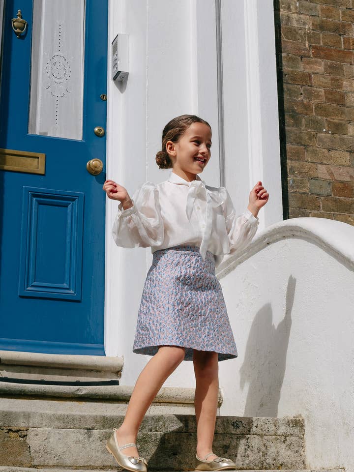 Flower Skirt in Pink for wholesale by IMOIMO KIDS