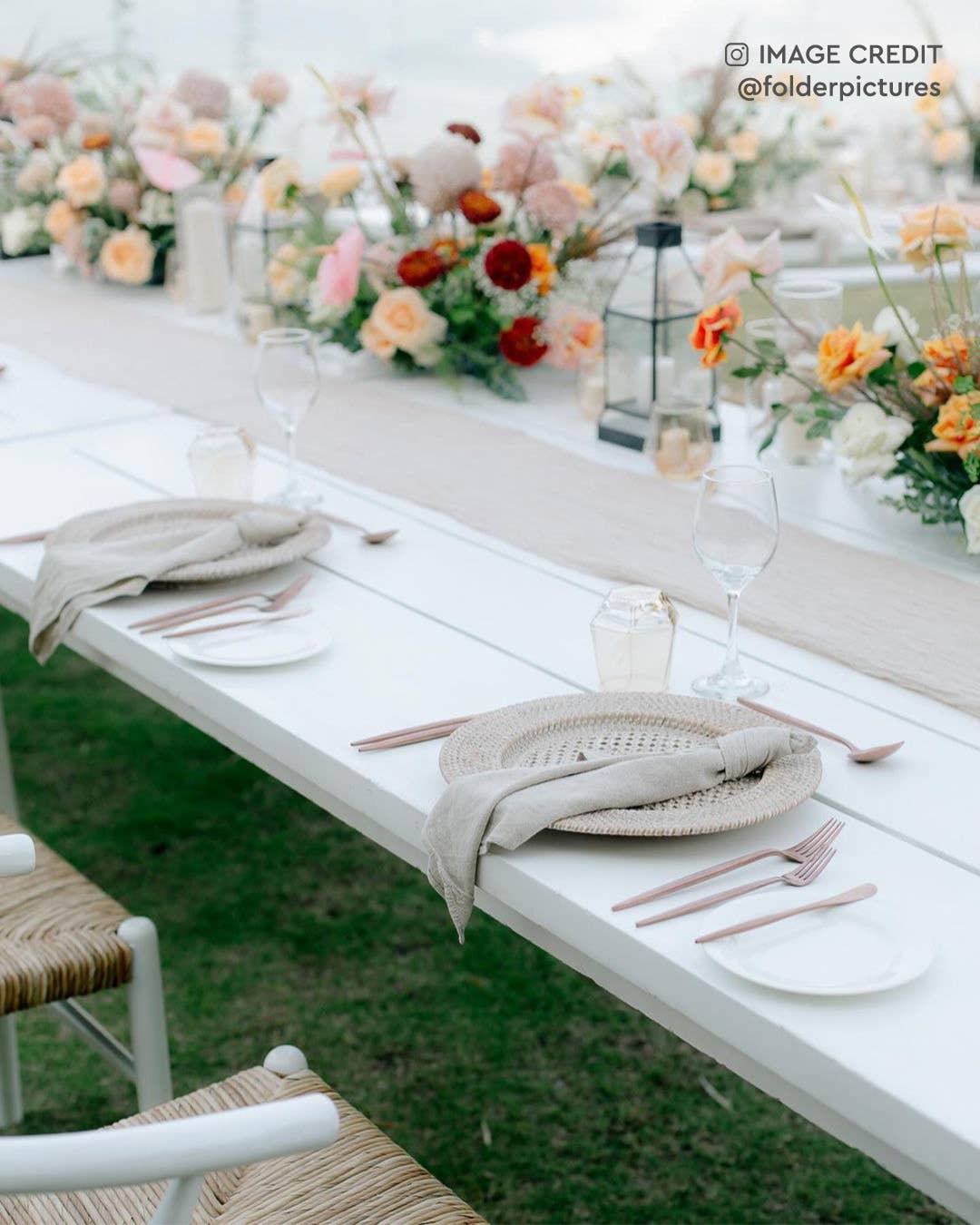 Bali Harvest - Vendita all'ingrosso Sottopiatti - Sottopiatto in rattan verniciato effetto whitewash - tovaglietta intrecciata in paglia2