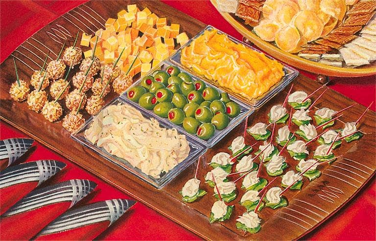 Found Image Press - Wholesale Magnet - Magnet FO-308 Canape Platter0