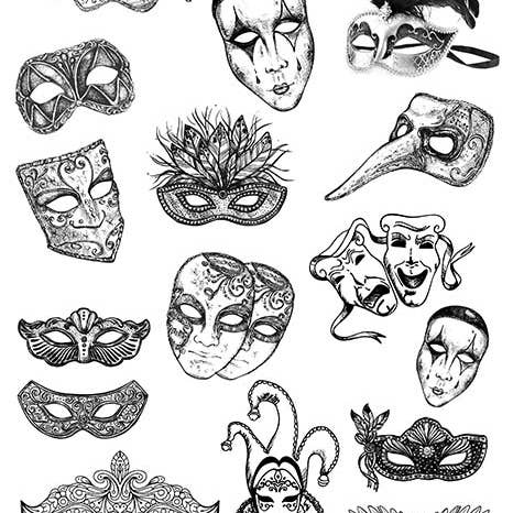 ITD Collection - Wholesale DIY Craft Kit - Creative set MS034 - Carnival - Pierrot in love7