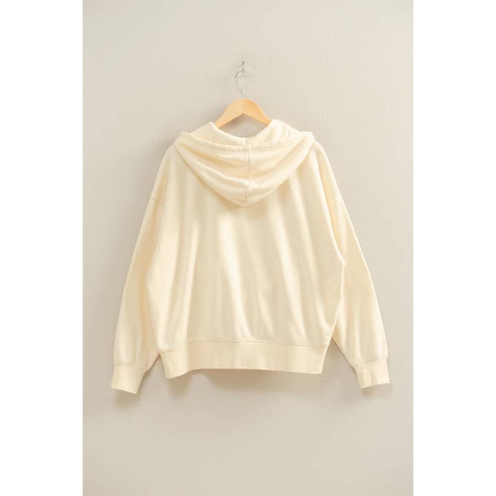 Double Zero - Wholesale Hoodie - Women's - Drop Shoulder Long Sleeve Oversized Hoodie2