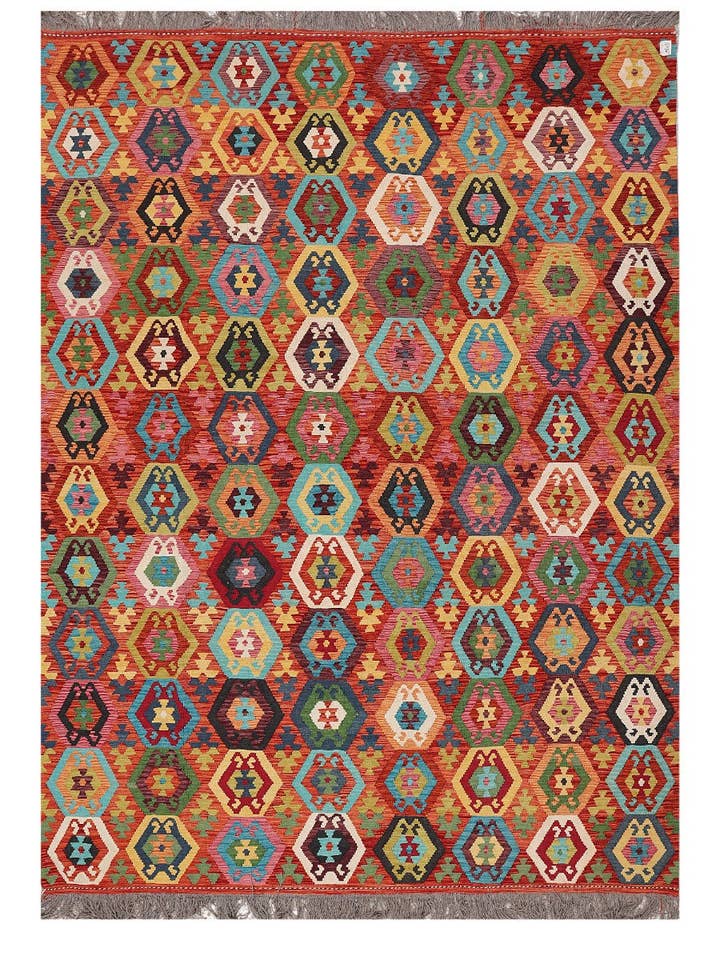 Tapis Kilim de Maimana Afghanistan - 347 x 251 cm pour la vente par Imaco Rugs