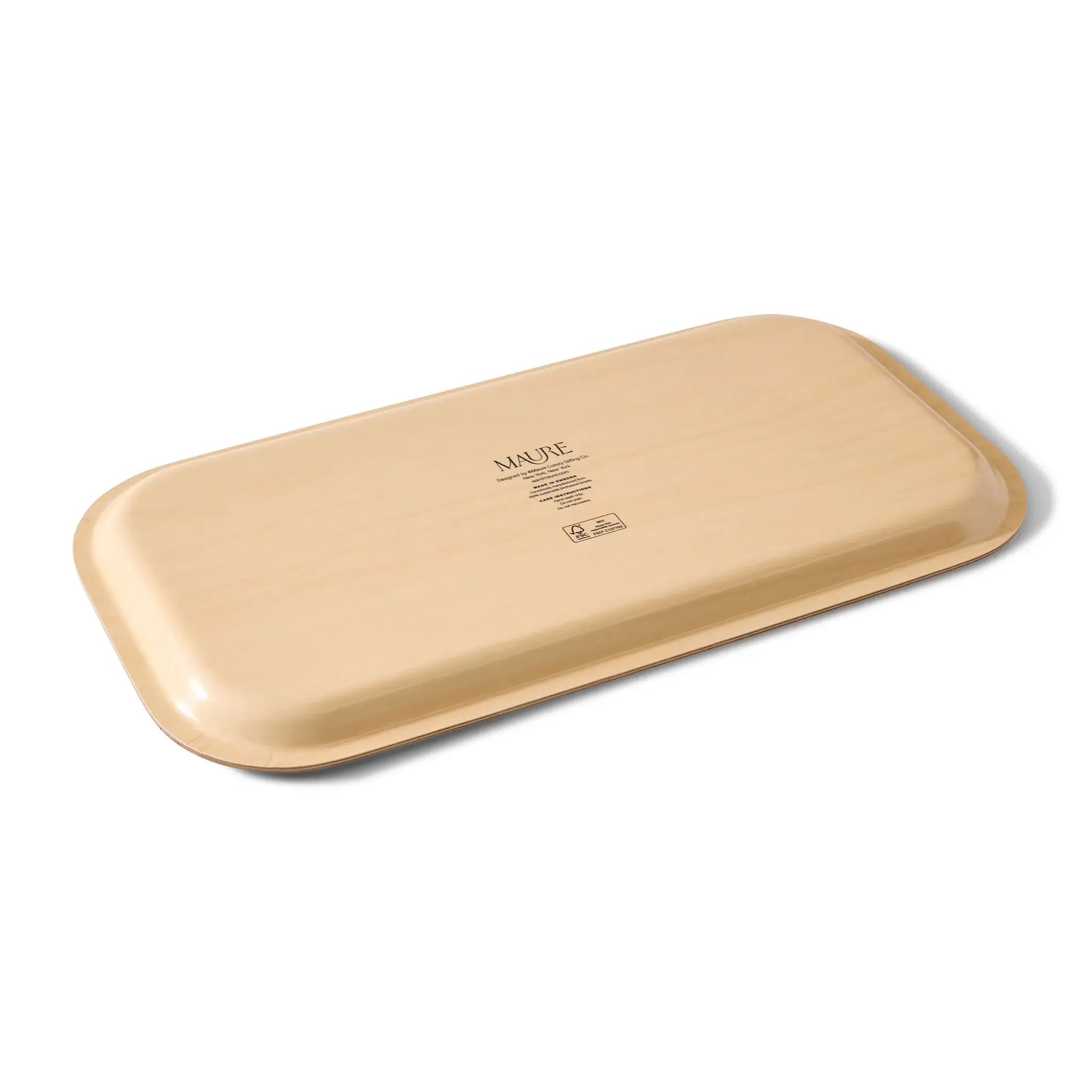 Maure Luxury Gifts – wholesale Decorative tray – Dandelions Narrow Birchwood Tray | Rectangle Serving Tray6