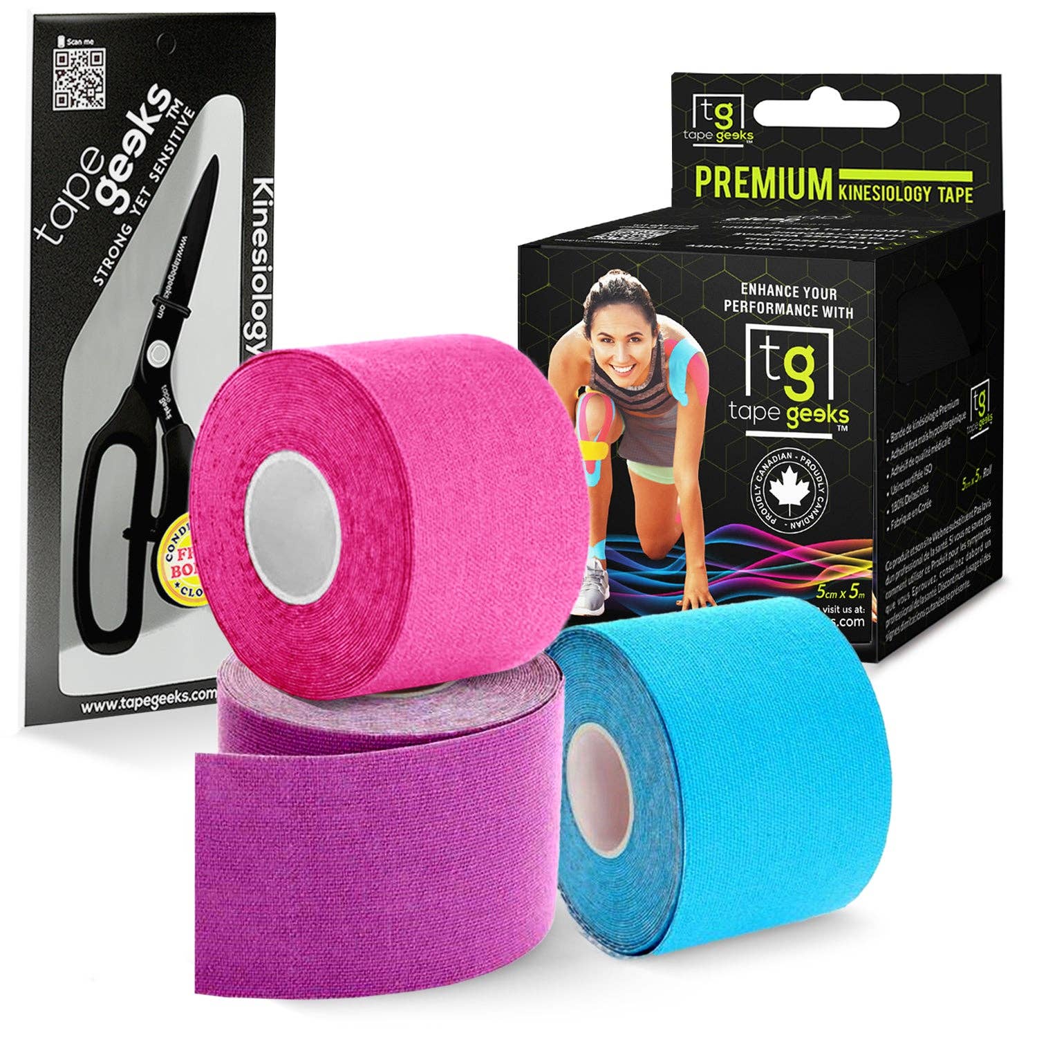 Tape Geeks – Engroshandel Fitnessudstyr – K Tape 3-pak sæt0