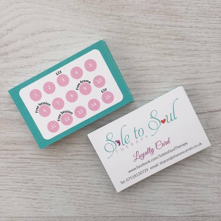 SR Creative Studio - Vendita all'ingrosso Set di cartoleria/cancelleria - Carte Fedeltà e di Riferimento Personalizzate per Aziende2