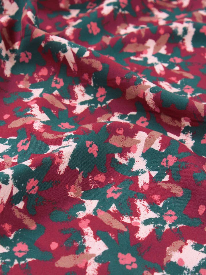 Edel Brick Red Viscose Fabric for wholesale by Eglantine et Zoé