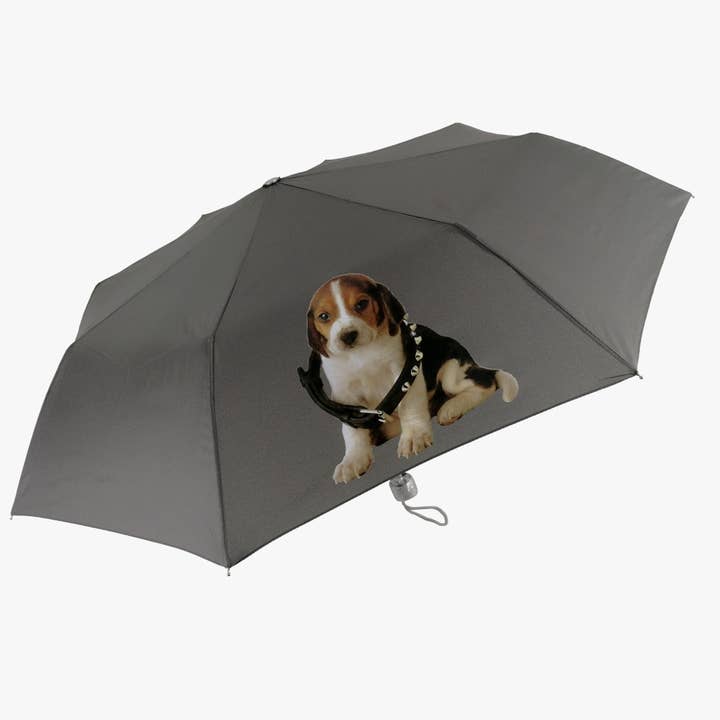 Parapluie Femme pliable "CUCCIOLI" | impression Chiots pour la vente par Linea Emme Collezioni