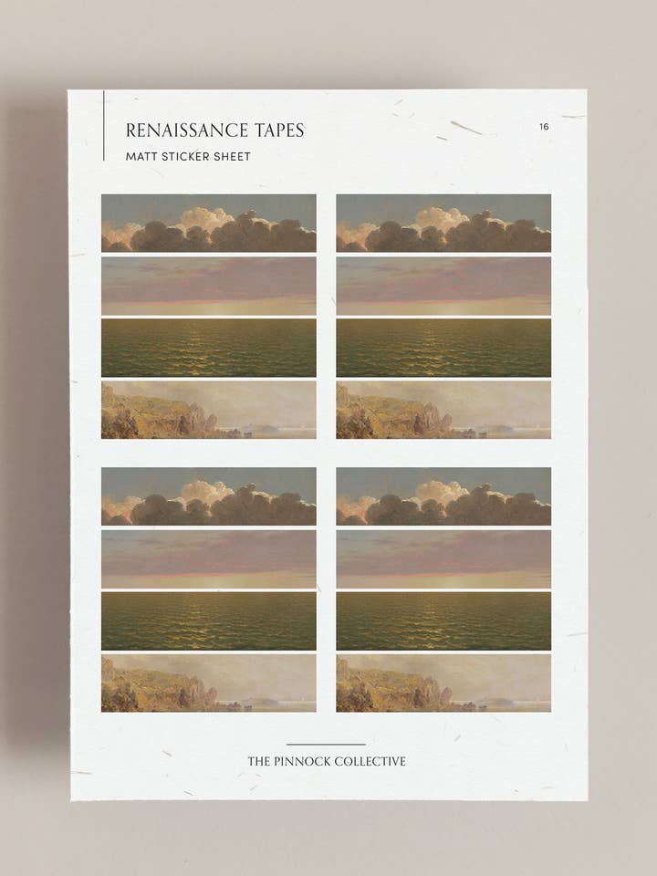 Renässans Tejp Klistermärkesark för wholesale av The Pinnock Collective (US Duty Paid)