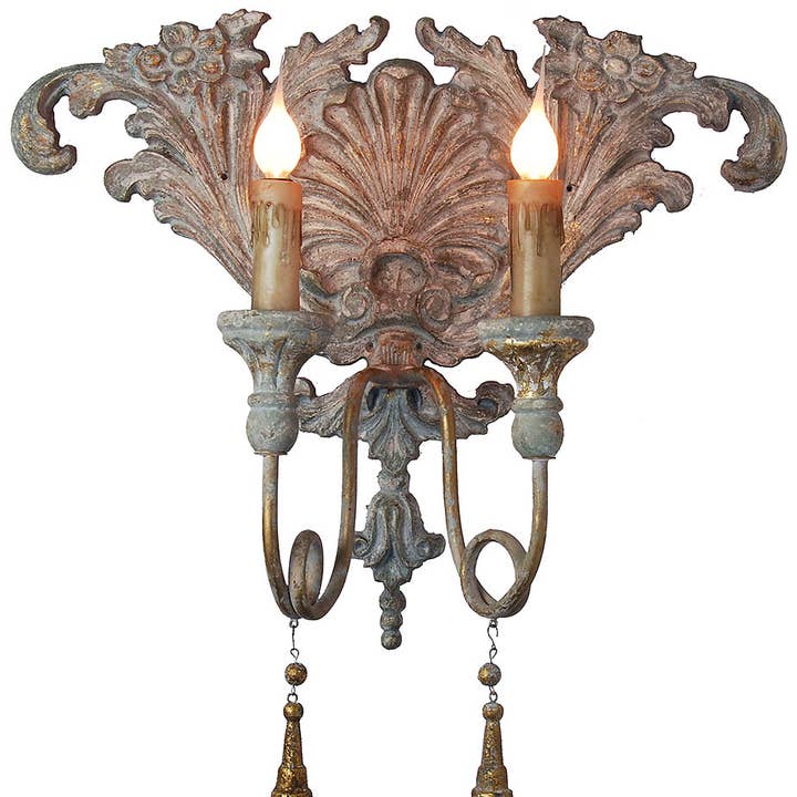 Vintage Style Antique Reproduction Wood Sconces for wholesale by Provence Home