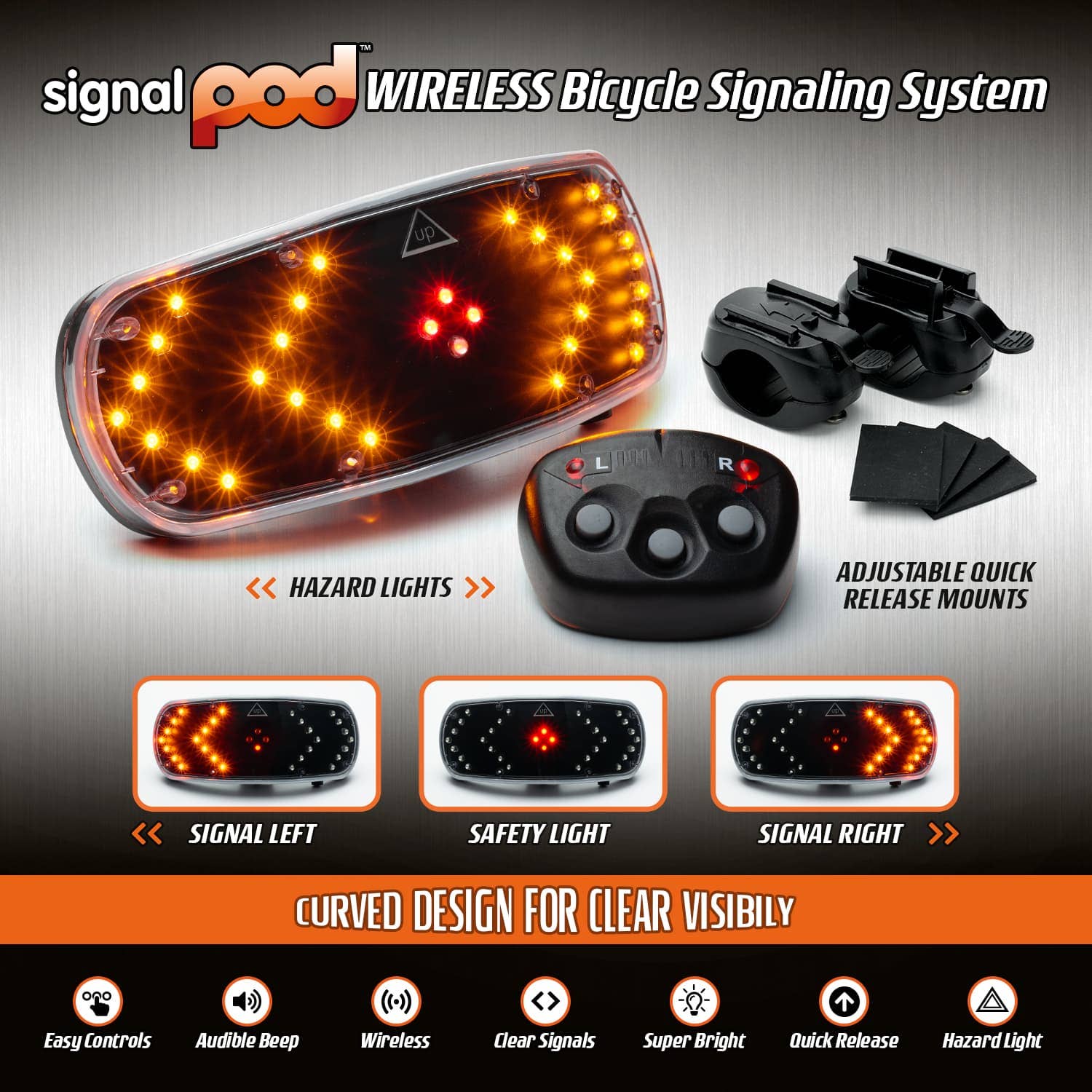 Wholesale Gifts Tomorrow - Wholesale Biking Accessories - Signal Pod V2 Wireless Led Bike Indicators3