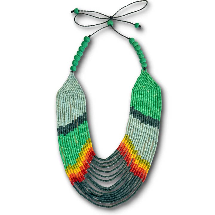 Colar Boho de contas ajustável com design único por atacado de Los Colores de la Tierra