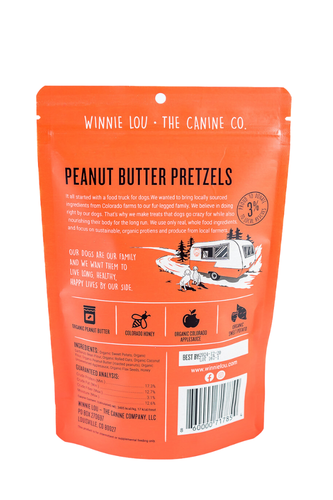 Winnie Lou - Wholesale Pet Treats - Dog - Peanut Butter Pretzels2