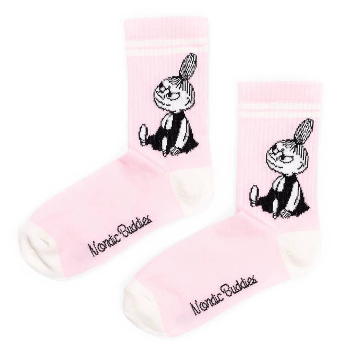 Chaussettes rétro Little My pour femmes - Rose pour la vente par Nordicbuddies