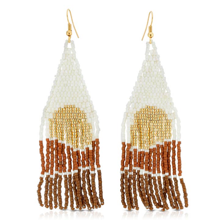 Morning Rise Beaded Earrings for wholesale by Lauren Morrelli Jewelry