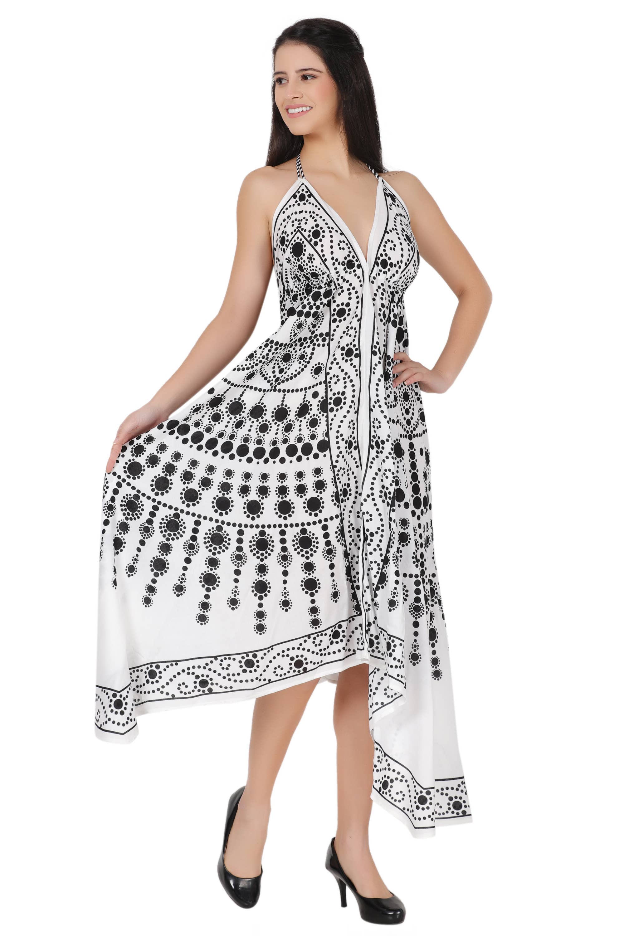 Assorted Halter Top Scarf Dress 1953 for wholesale on Faire9