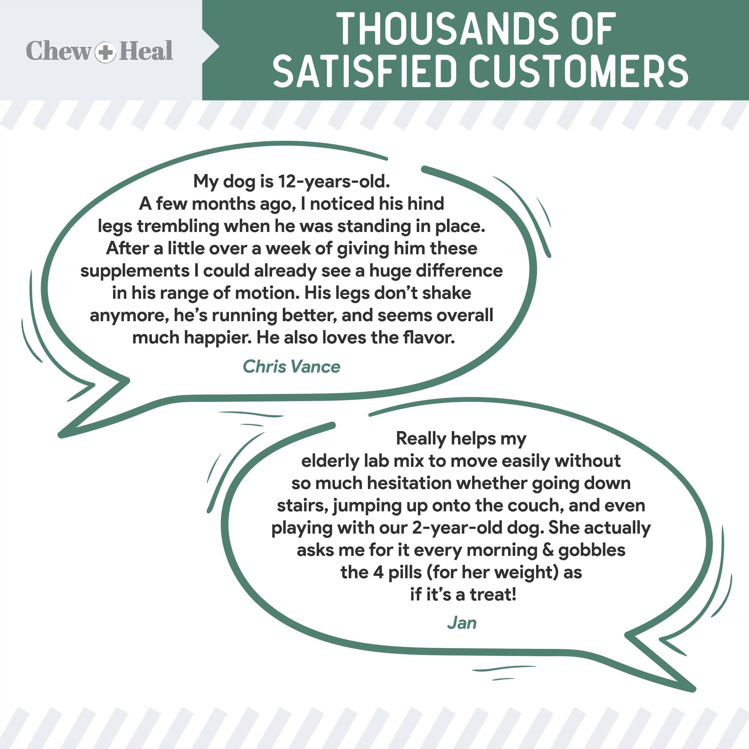 Chew + Heal - Wholesale Pet Supplement - Dog - Senior Advanced Hip and Joint Soft Chews - Upgraded Formula5