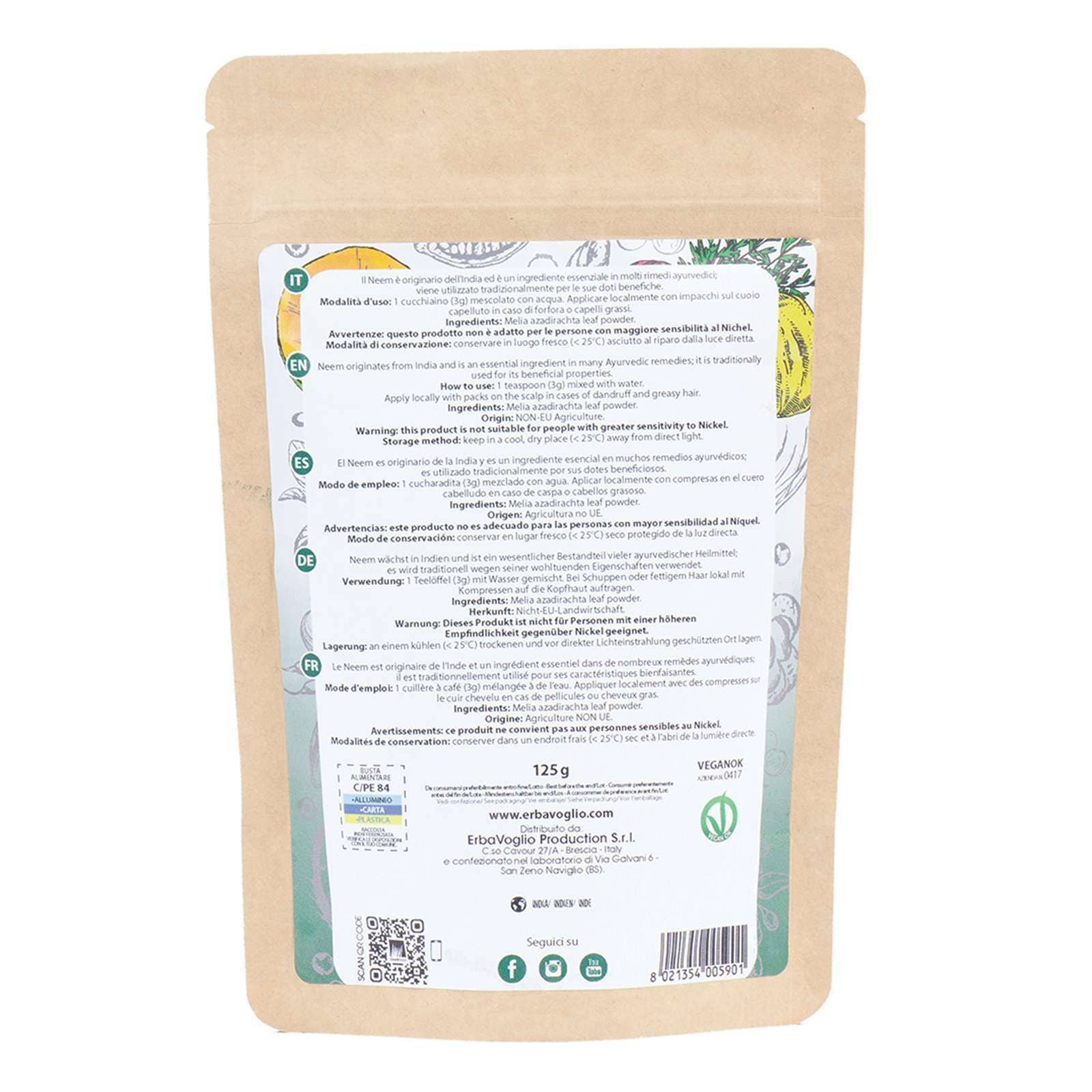 Erbavoglio - Wholesale Herbs - Organic Neem Powder1