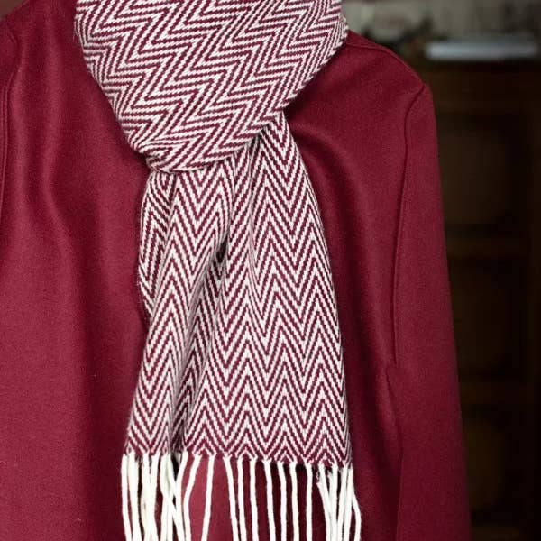 Chicoração - Wholesale Scarf - Women's - 100% Cotton Scarf - Thorn Bordeaux1