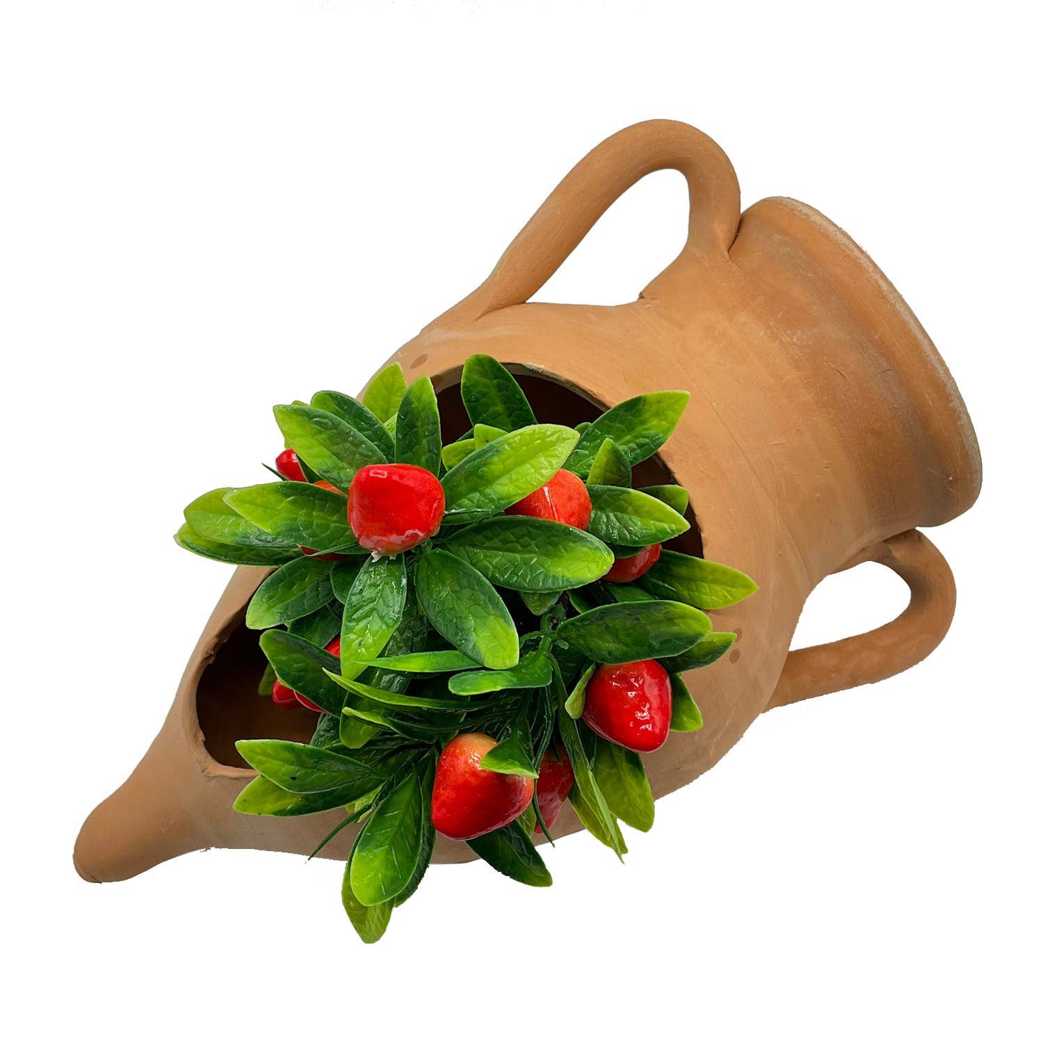 Etnico del Mondo - Wholesale Plant Pot - Engraved Pointed Amphora in Terracotta3