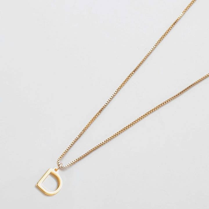 Admiral Row Jewelry - Wholesale Pendant/Charm Necklace - 14k Gold Filled Dainty Initial Charm Necklace - Gift Jewelry4