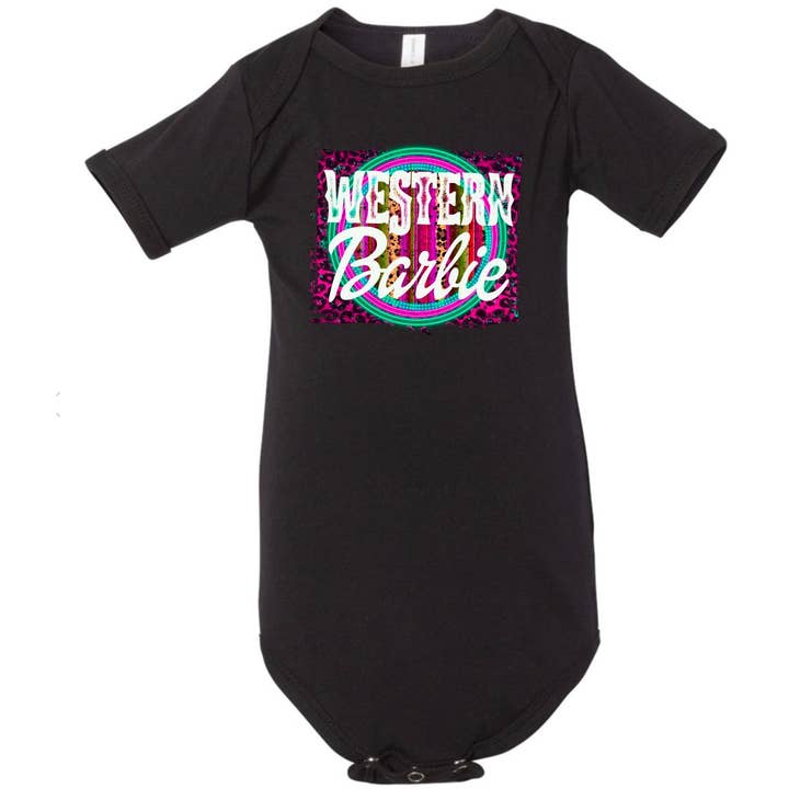 Vestlige Barbie Onesie for engroshandel hos The Dirty Cowgirl Apparel