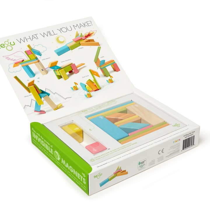 Tegu - Wholesale Building Set - Kids - 14 Piece Magnetic Wooden Block Set6