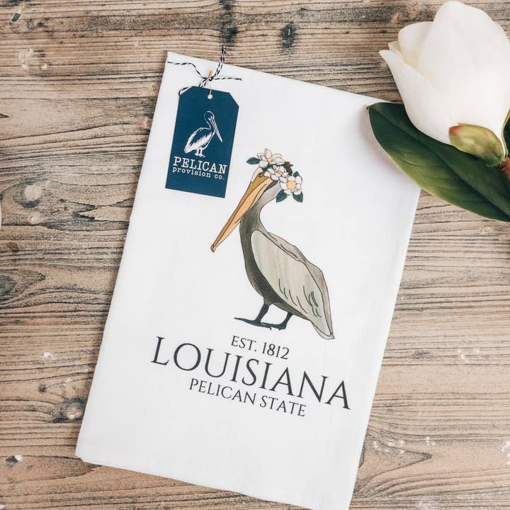 Pelican Provision Co. - Wholesale Tea Towel - Pelican State Kitchen Towel