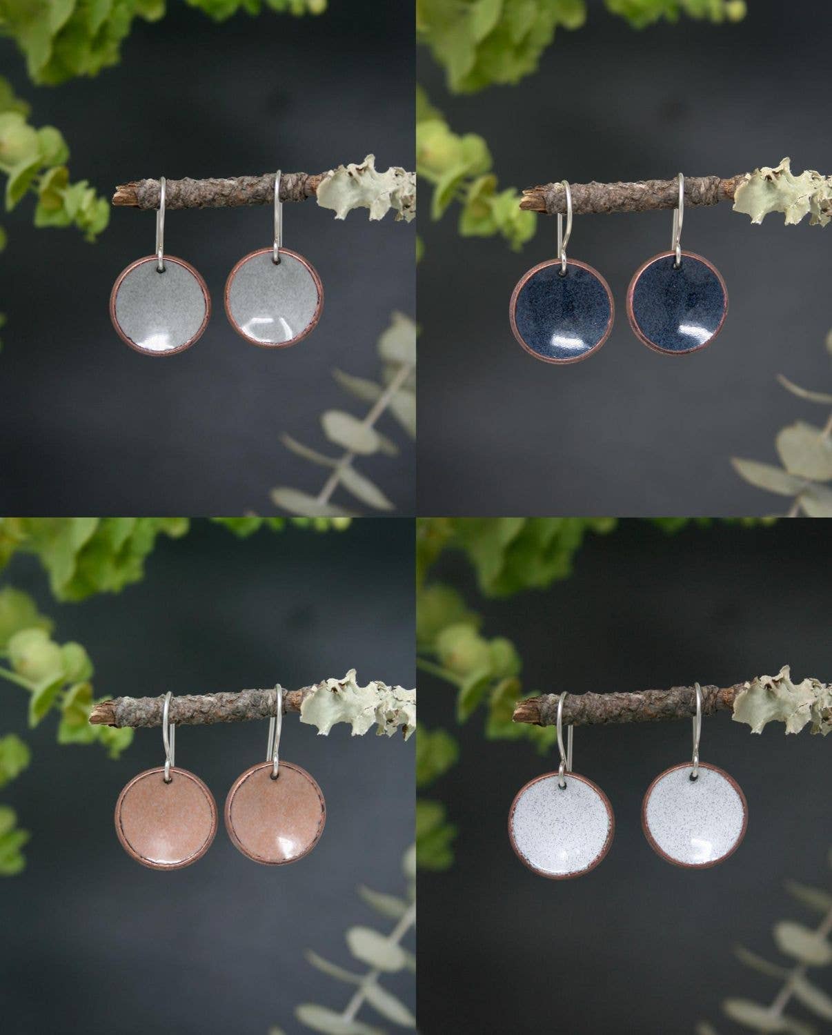 Rising Jewelry – wholesale Hängande örhängen – Emalj Penny Kopparörhängen, Smycken, Dinglande örhängen7