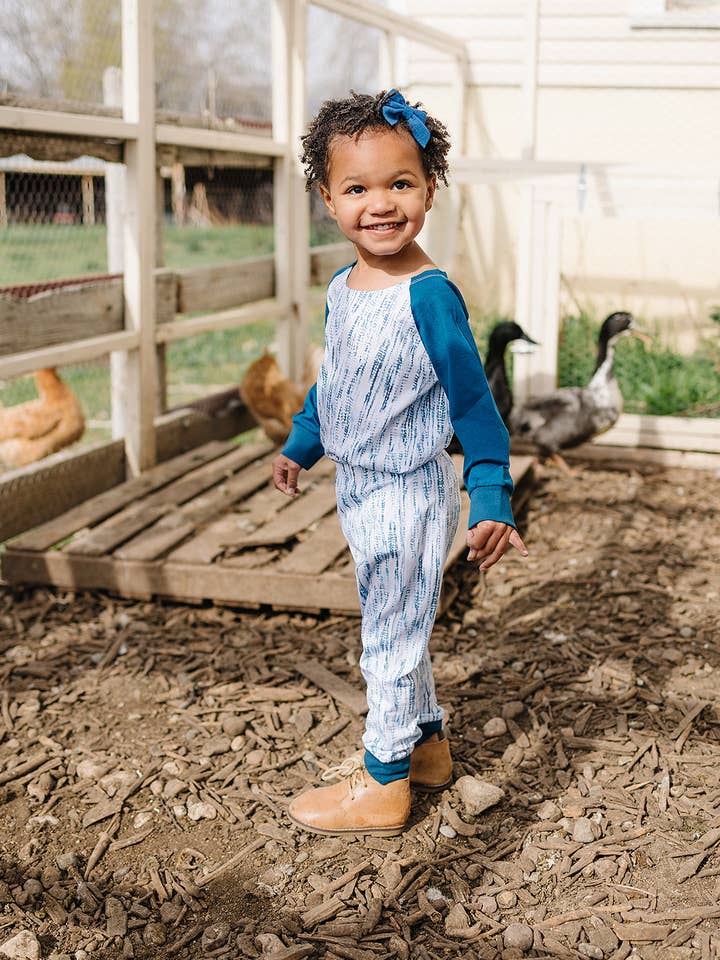 Tencel 2-delad långärmad pyjamas för wholesale av Earth Baby Outfitters