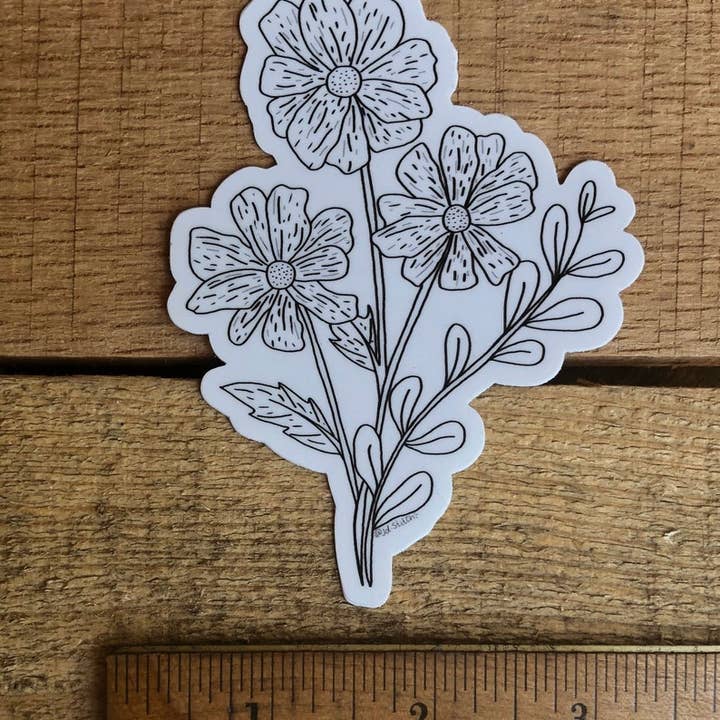 Stickers Bouquet de fleurs pour la vente par jd.stitch