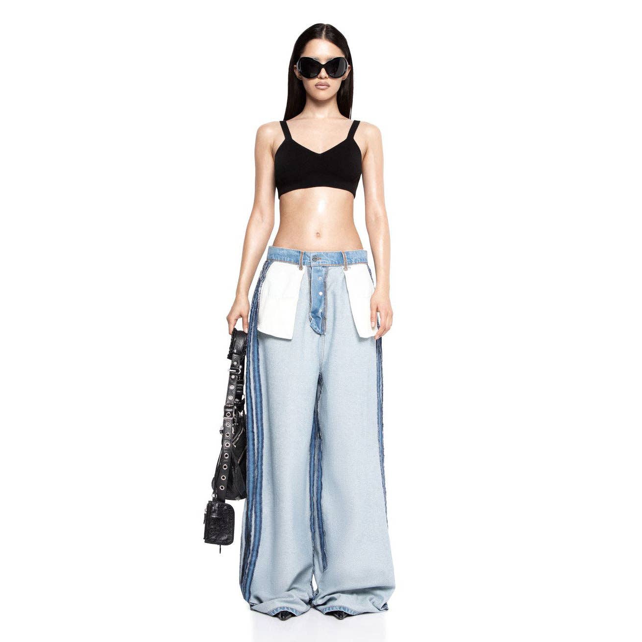 Light Blue Style T  2025 NEW HighWaisted Wide Leg Jeans Chic Summer Comfort for wholesale on Faire10