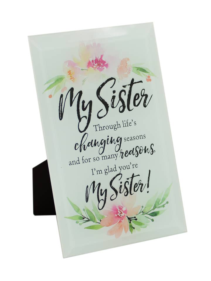 Mijn zus - 6x9 glazen plaat voor wholesale door Dexsa