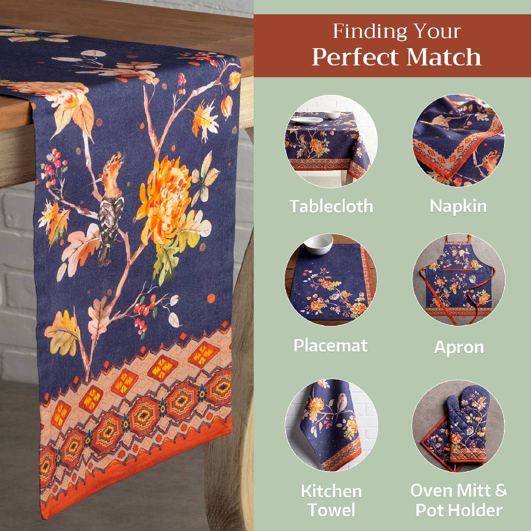 Maison d'Hermine - Design in Every Thread - Wholesale Table Runner - Table Runner 100% Cotton - Single Layer- Fall-Kelim-Infinity5