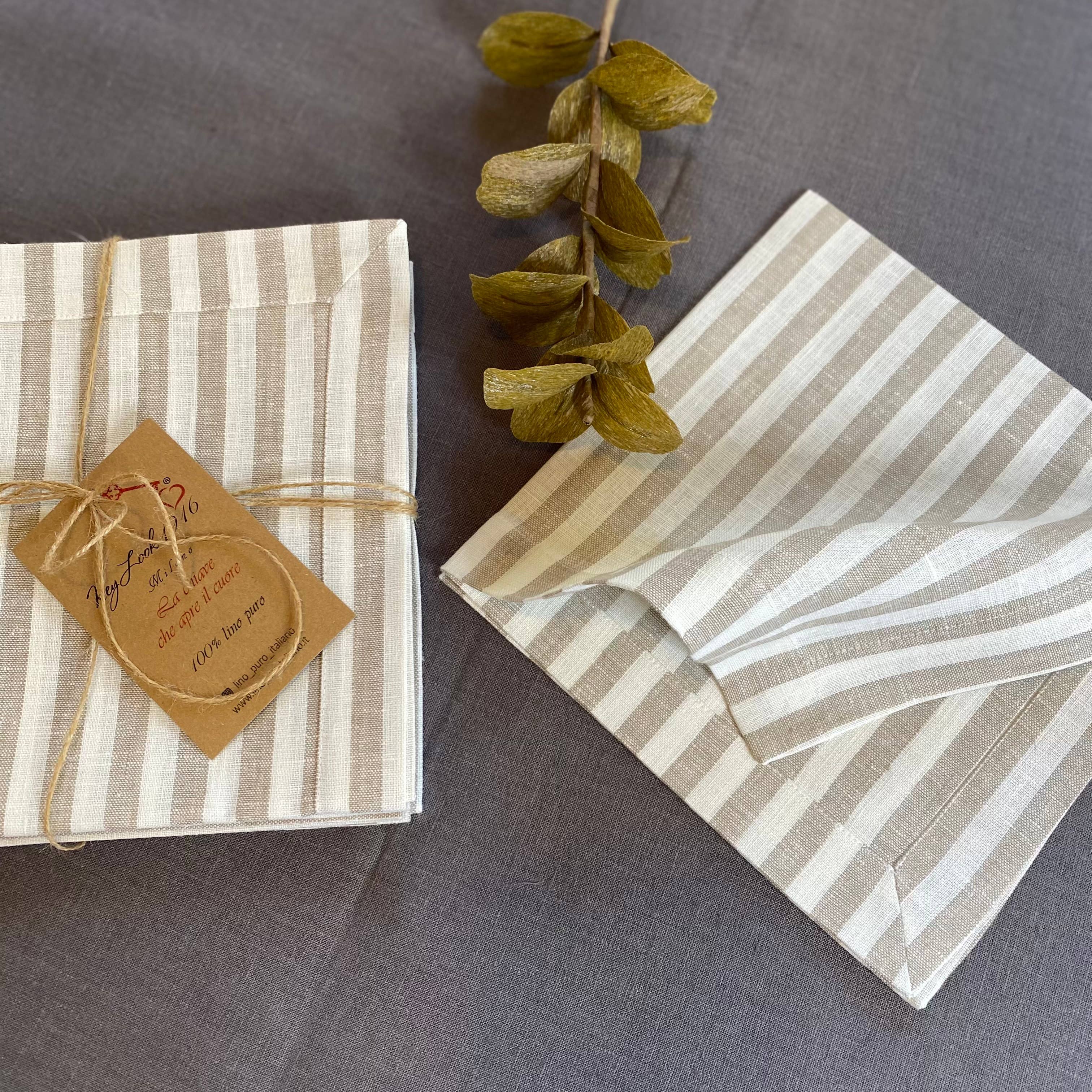 KEY LOOK1916 MILANO – Engroshandel Middags- og stofserviet – Linnedservietter med ramme6