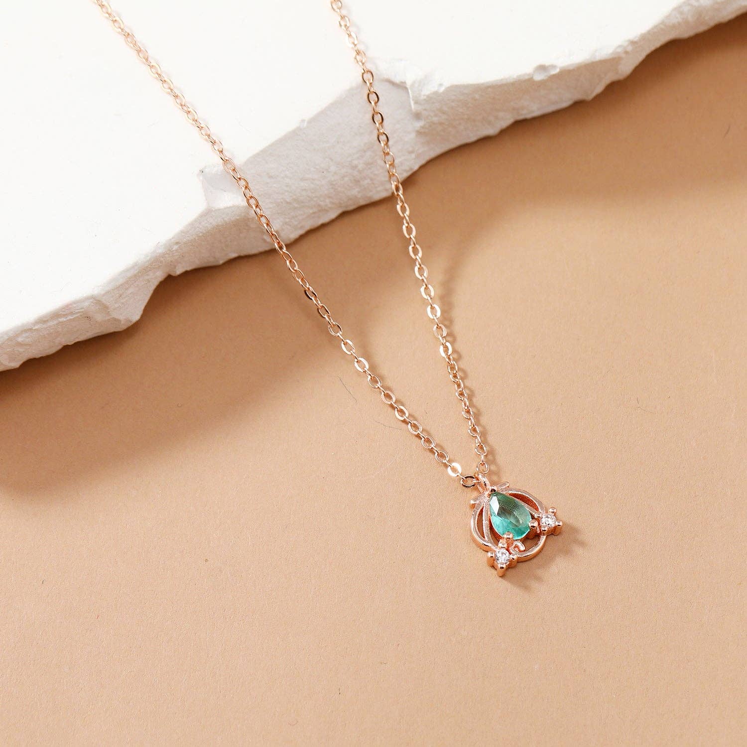 peachade - Wholesale Pendant/Charm Necklace - Delicate Small Crystal Necklace8