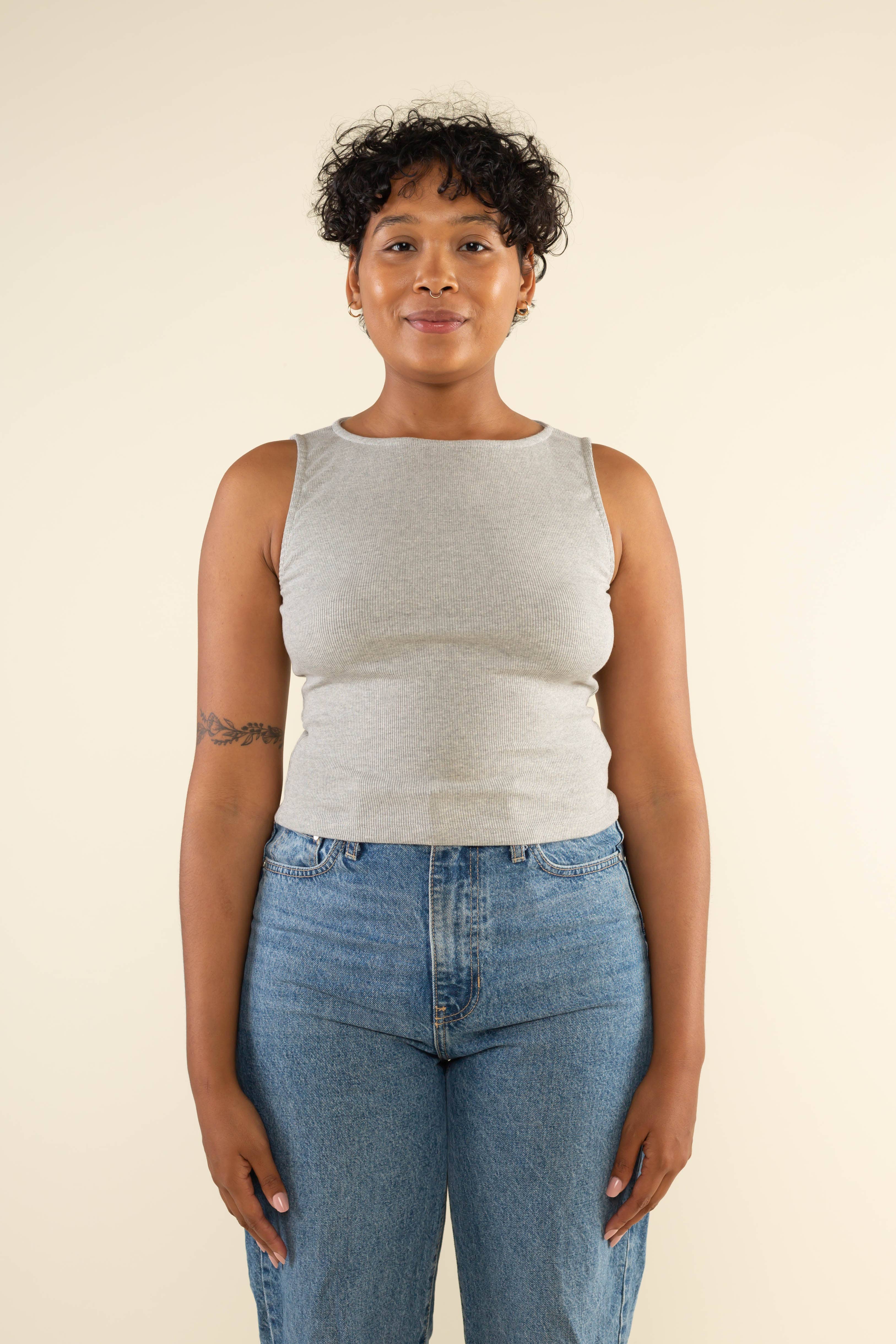 NLT – wholesale Tank top – Women′s – Valencia 2x1 Rib Tank | Boat Neck Basic4