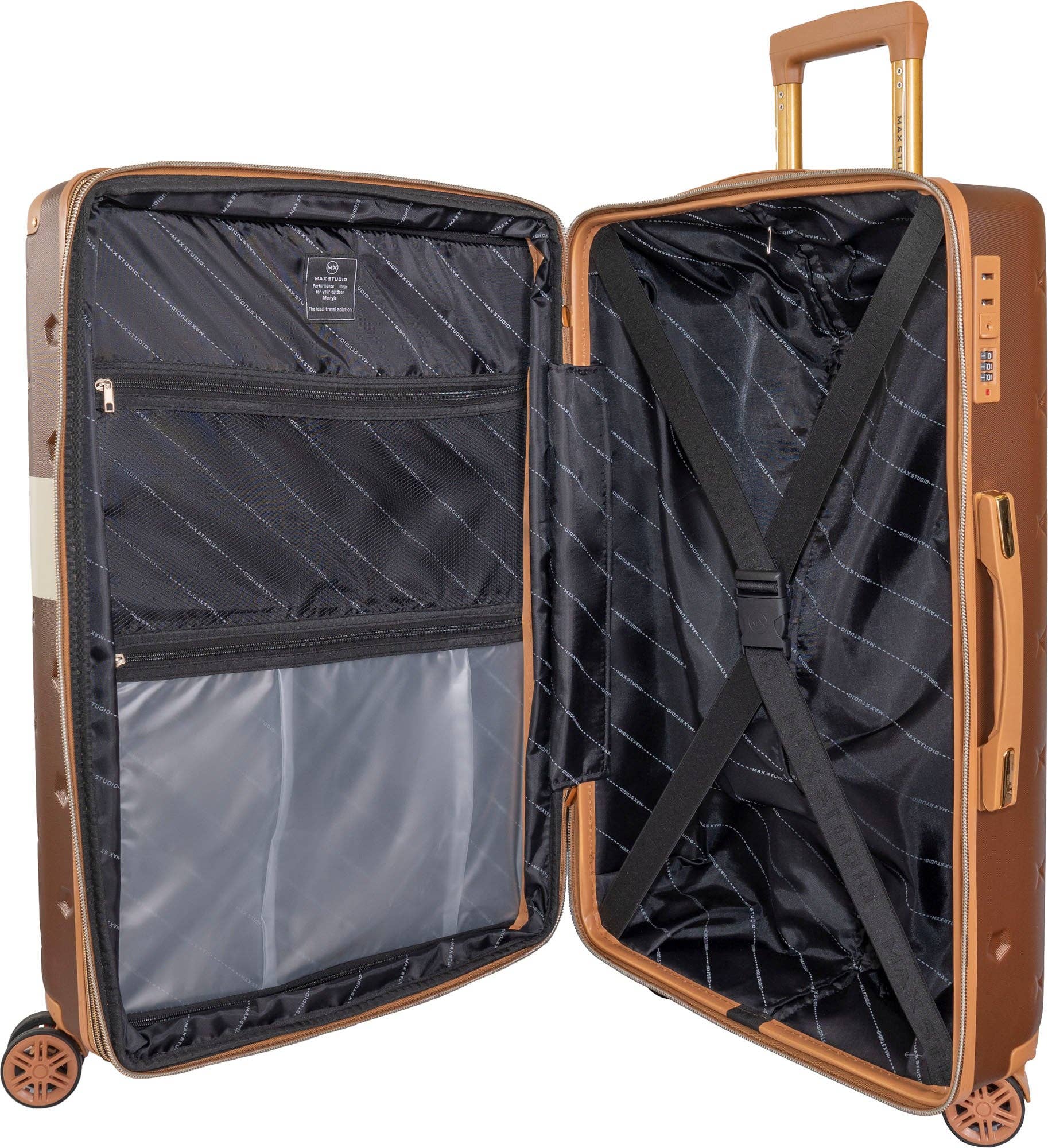 Magid – wholesale Luggage – Max Studio Hard Sided ABS 3-Piece The Bucharest  Luggage Set11