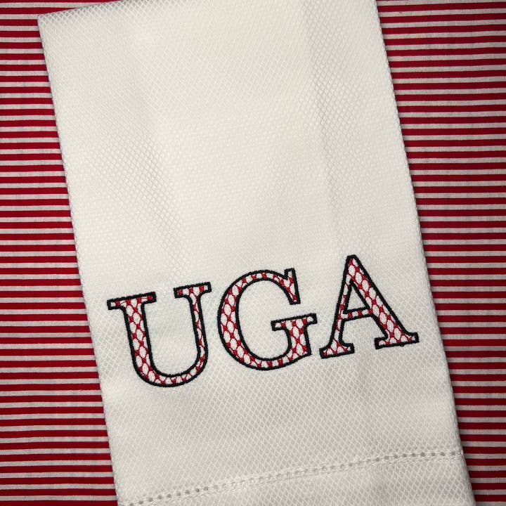 UGA - Georgia Huck Towel - go dawgs for wholesale by Oh Happy Day Shoppe