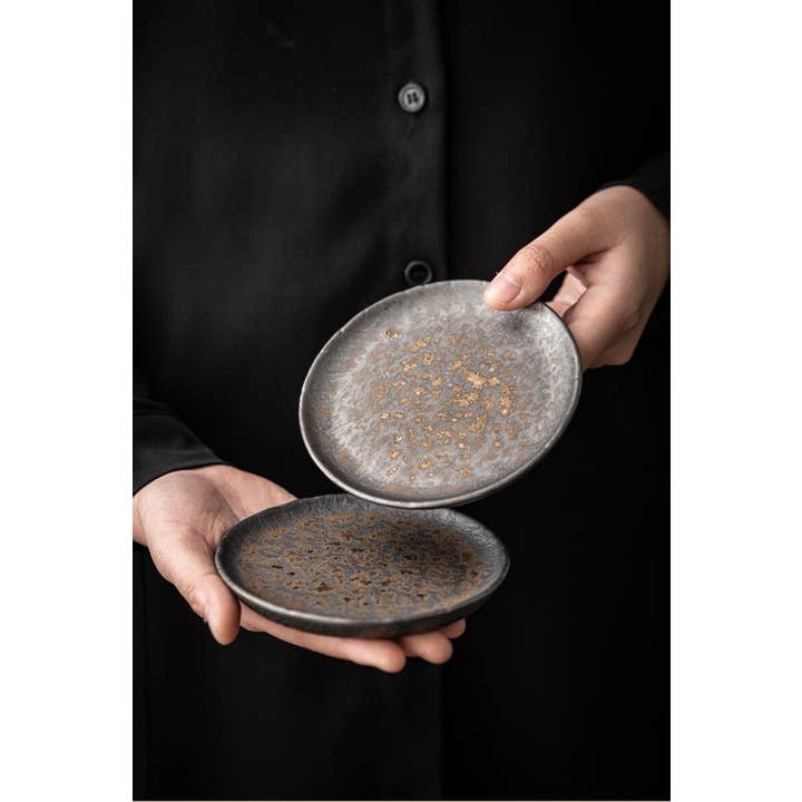 Gohobi - Wholesale Dinner Plate - Gohobi Handmade Metallic Glaze Ceramic Plate