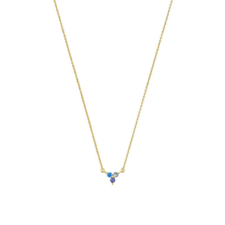 Janie Halskette Blau für den Großhandel von Jolie & Deen