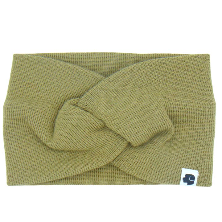 Headband Knot Khaki for wholesale by Schmuddelschnute