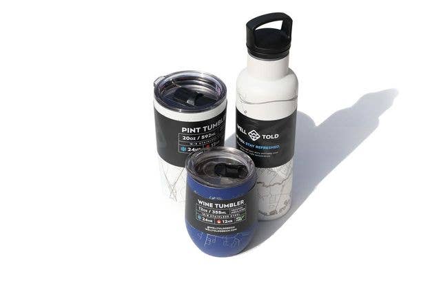 Well Told - Wholesale Water Bottle - Chicago, IL City Map - 21 oz Insulated Water Bottle13