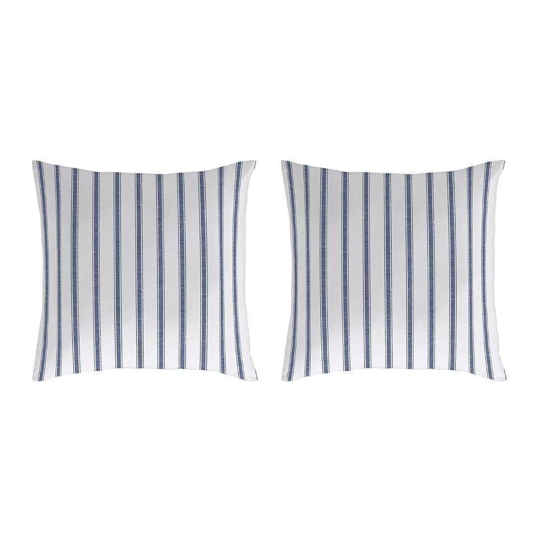 BLUE El Caballo Pillow Covers 50X50 (2) Cm Stripe Basic for wholesale on Faire0