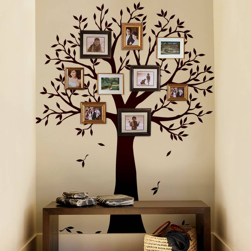 Simple Shapes - Wholesale Wall Decal/Stickers - Narrow Family Tree Wall Decal - Wall Decal1