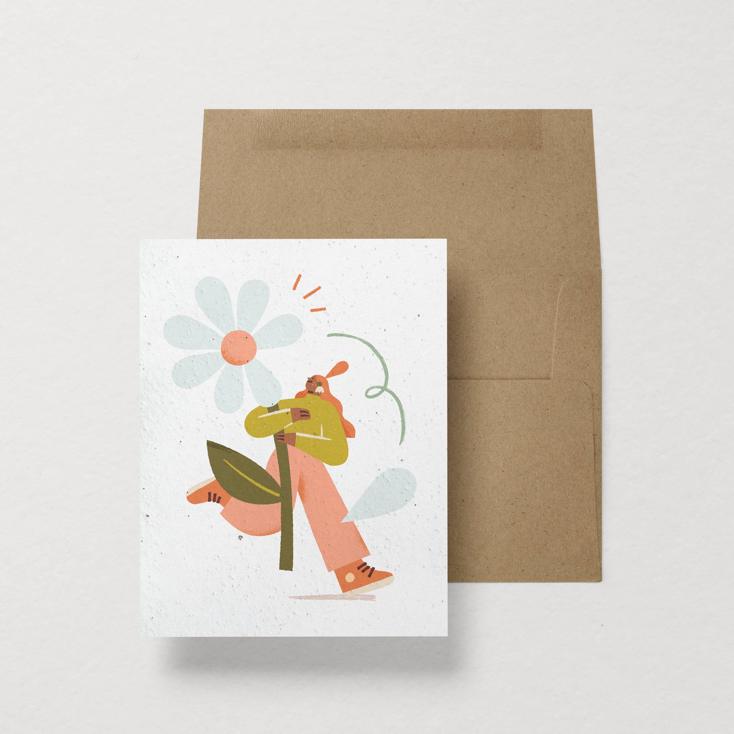 Mimosa Design - Wholesale Birthday Card - Zero Waste Greeting Card - Daisy - Birthday Card1