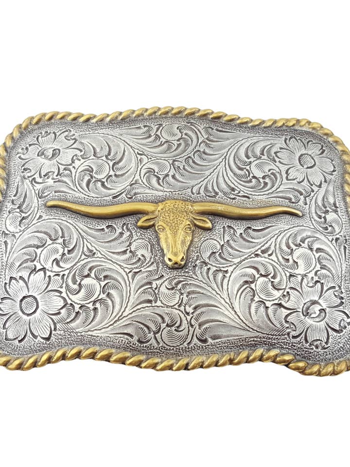 Buckle: Western Long Horn Buckle for wholesale by Axesoria West