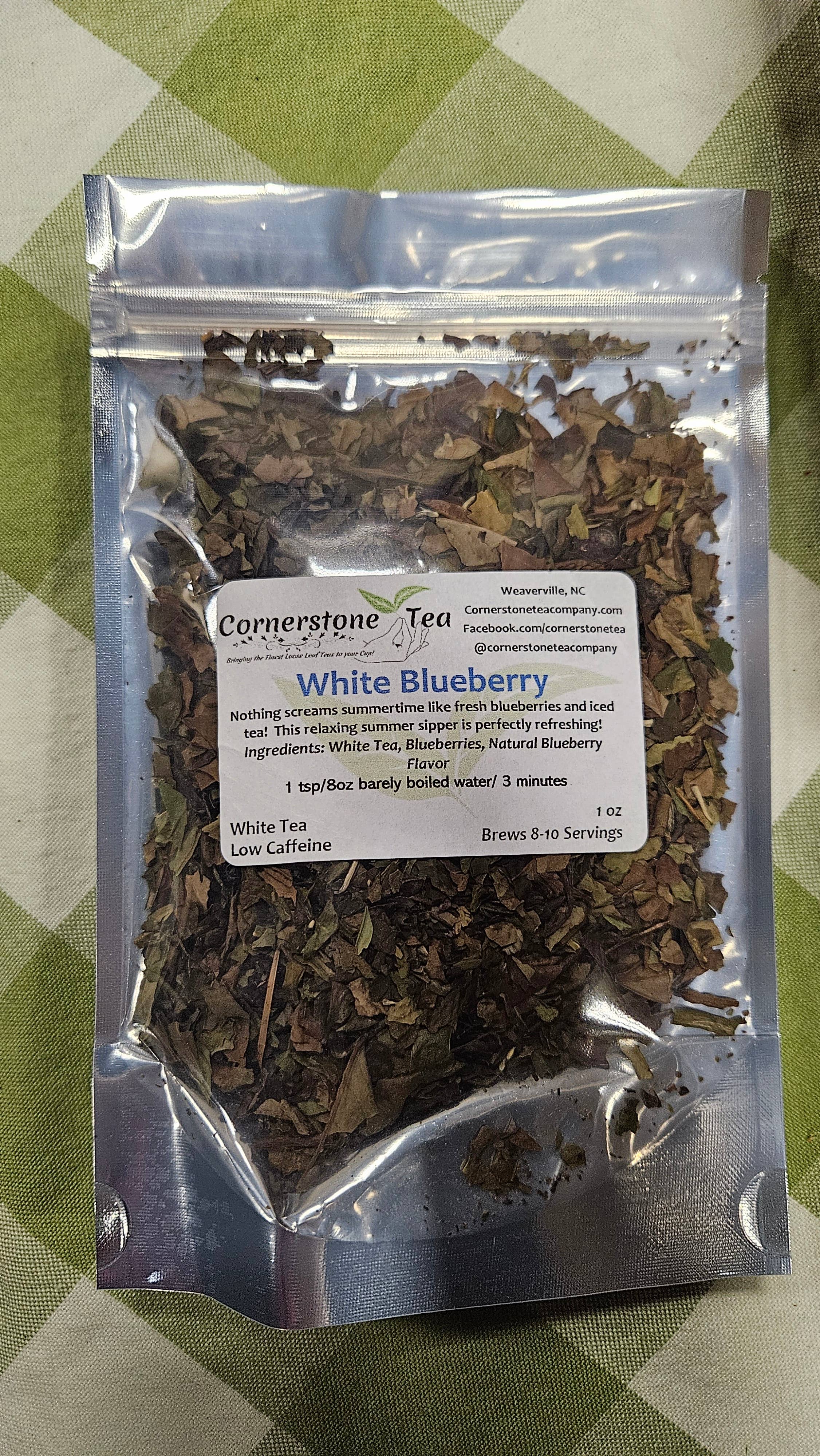 Cornerstone Tea – Engroshandel Løs te – Hvid blåbær hvid te1