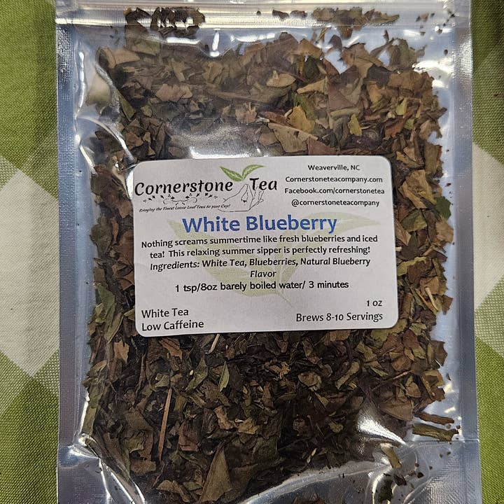 Cornerstone Tea – Engroshandel Løs te – Hvid blåbær hvid te1