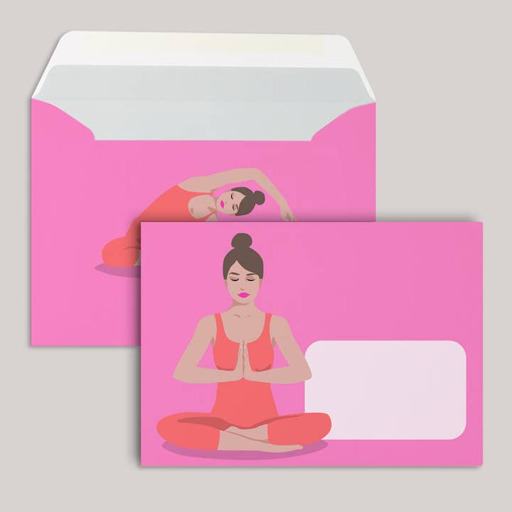 Envelope - neon style - yoga for wholesale by nobis design