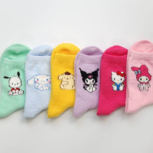 K_Wonderland - Wholesale Socks - Women's - Sanrio Characters ultra-soft cozy warm Sleeping Socks